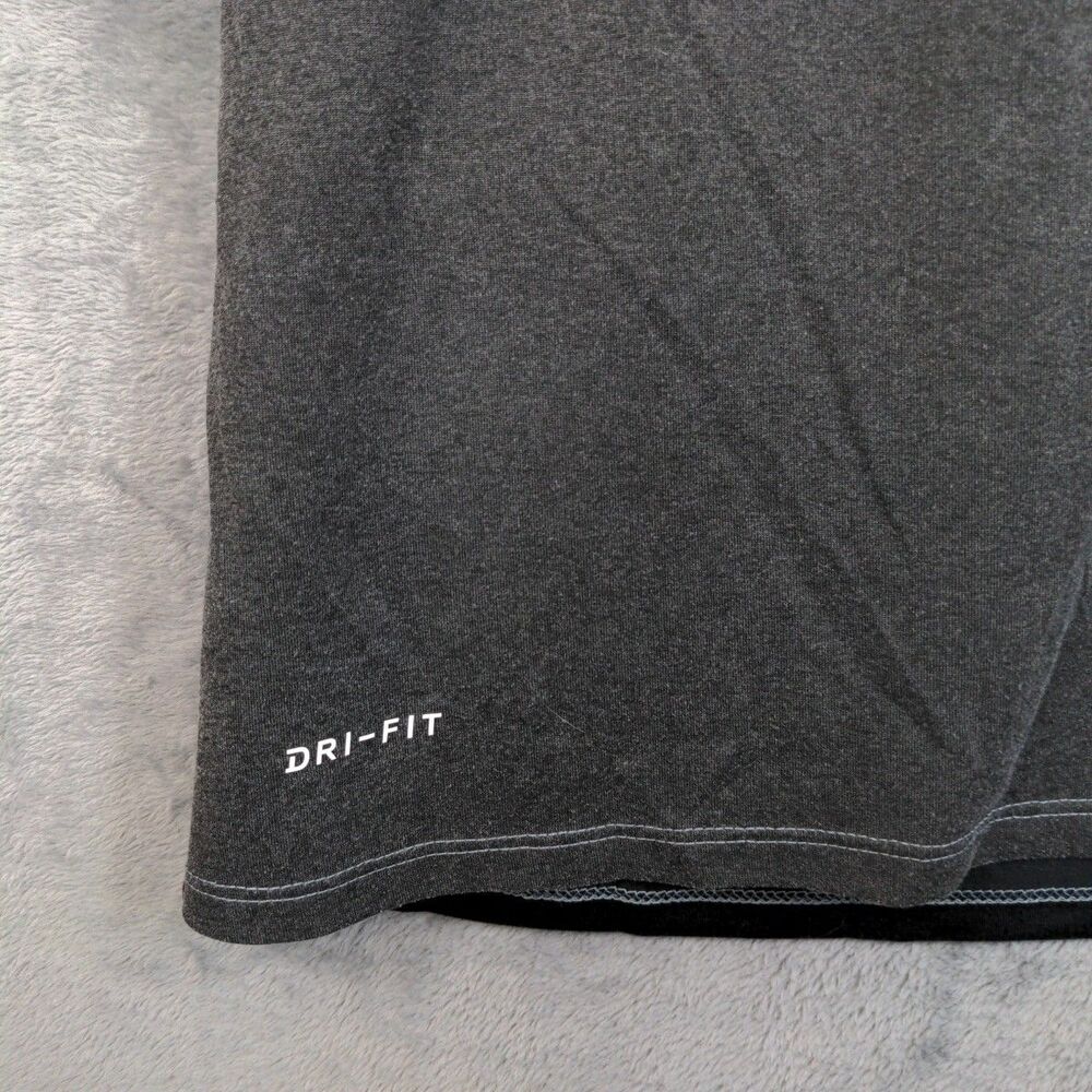 The Nike Tee Men's Black Gray Ombre Baseball MLB T Shirt Dri-Fit Size Large - Picture 3 of 8